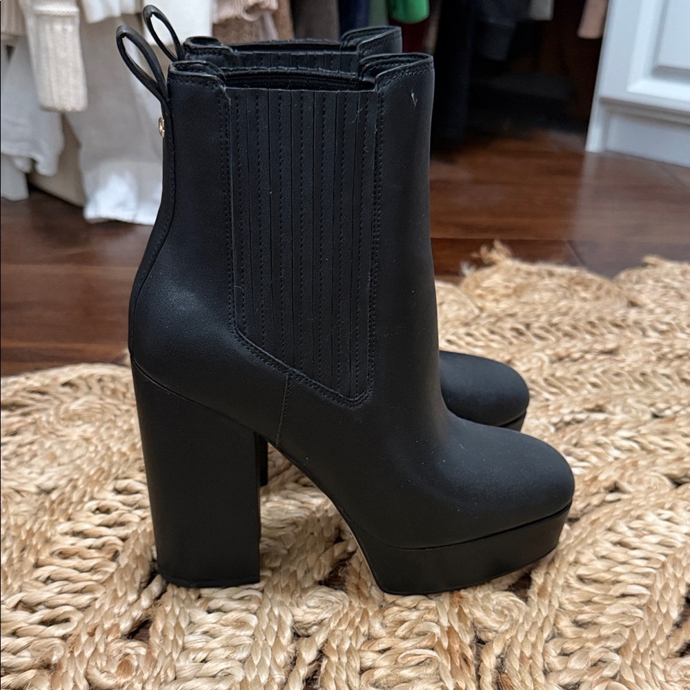 Coach Black Heeled Boots